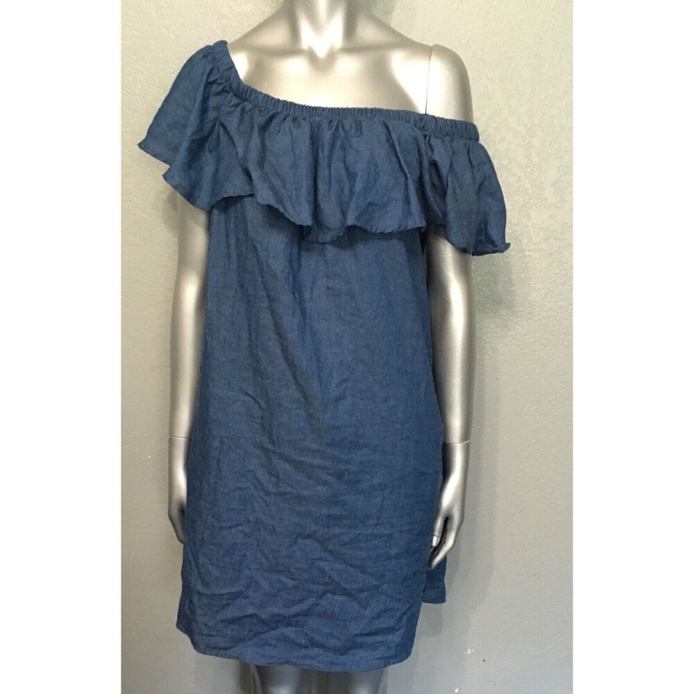 Women's Off-Shoulder Ruffle Dress Large - Picture 6 of 10